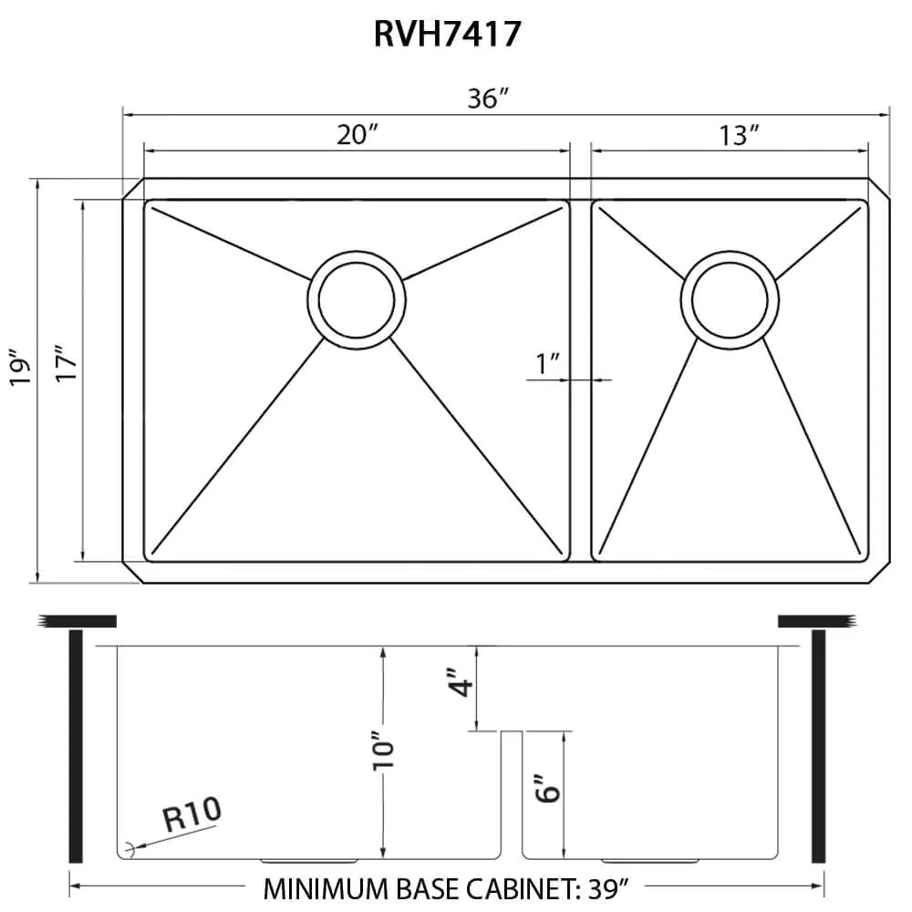 Dimension drawing for RVH7417