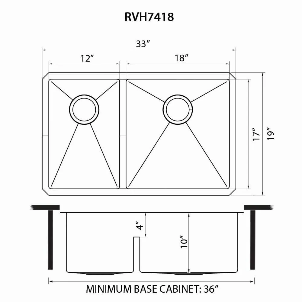 Dimension drawing for RVH7418