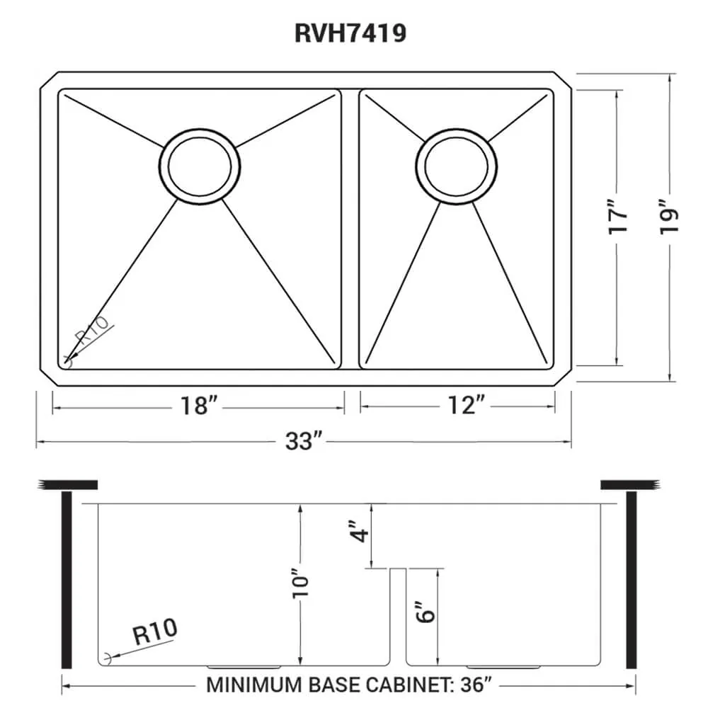 Dimension drawing for RVH7419