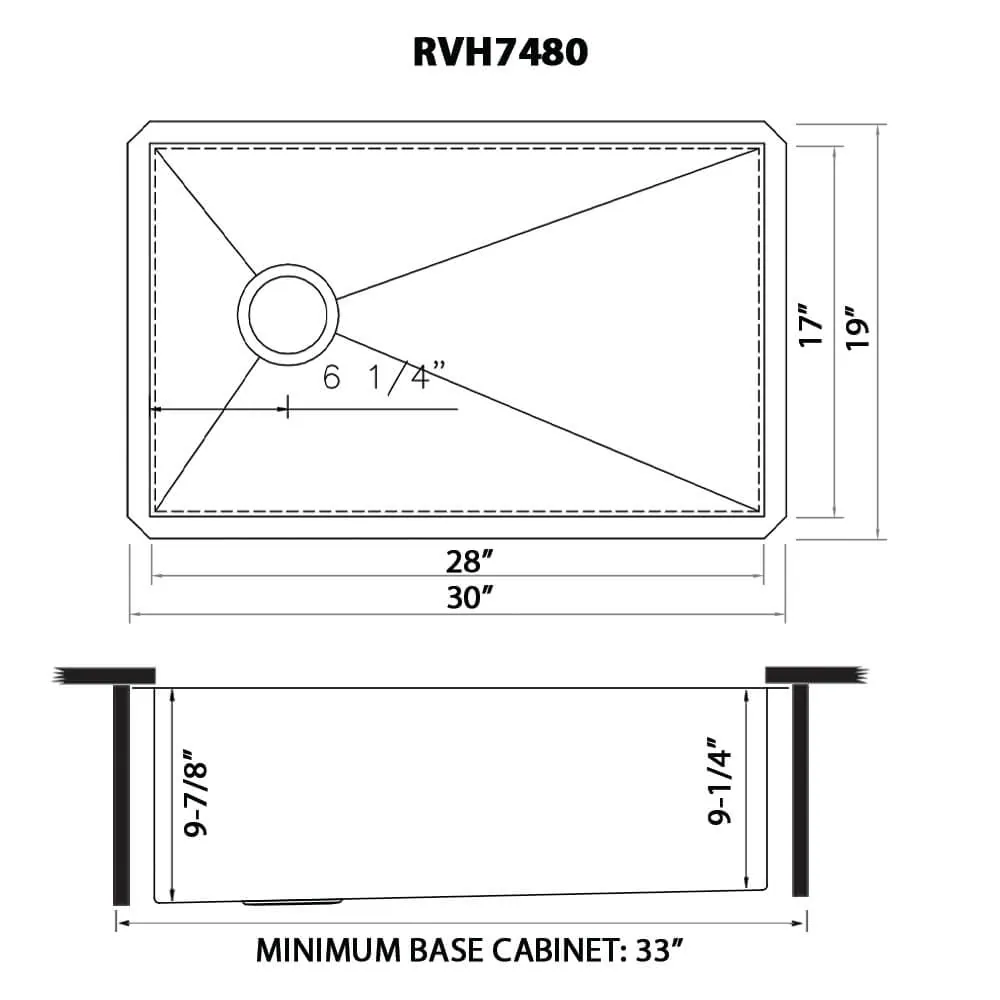 Dimension drawing for RVH7480