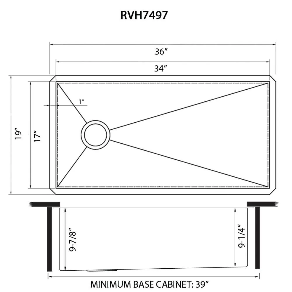 Dimension drawing for RVH7497