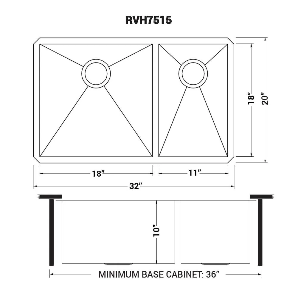 Dimension drawing for RVH7515