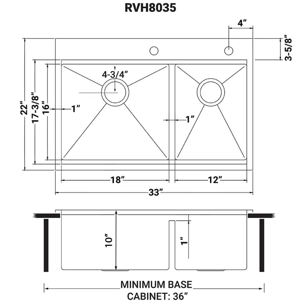 Dimension drawing for RVH8035