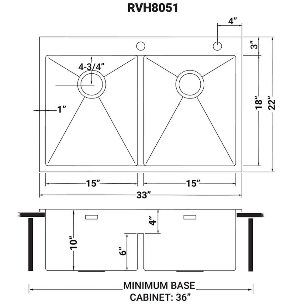 Dimension drawing for RVH8051