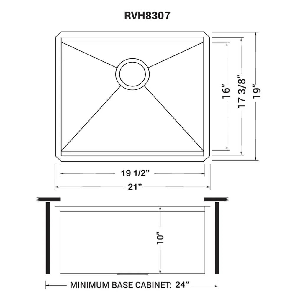 Dimension drawing for RVH8307