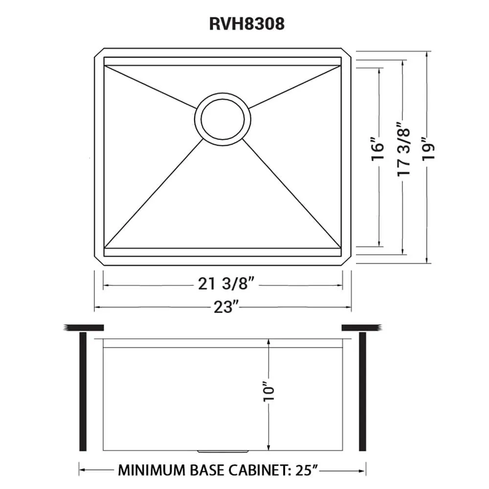 Dimension drawing for RVH8308
