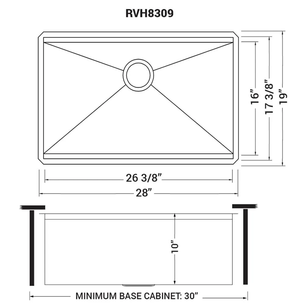 Dimension drawing for RVH8309