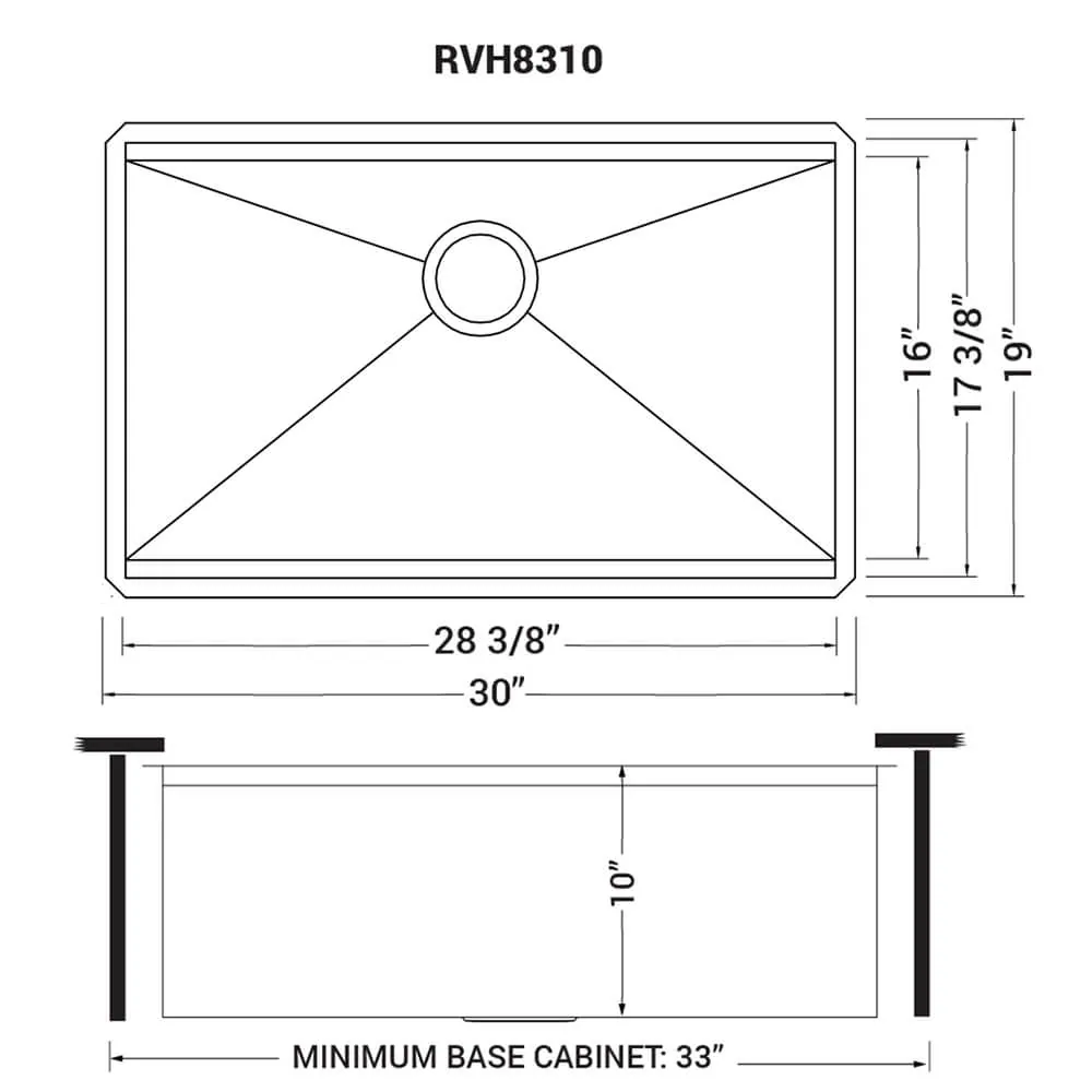 Dimension drawing for RVH8310