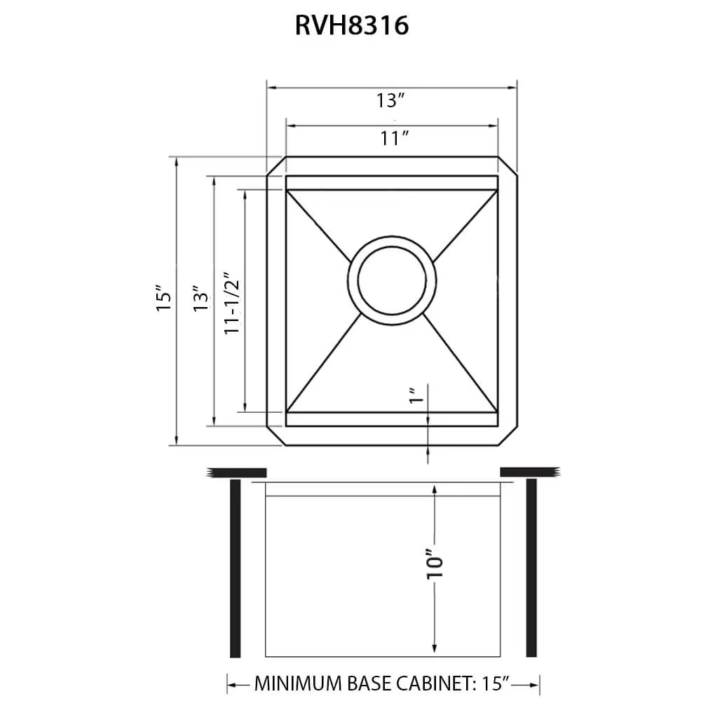 Dimension drawing for RVH8316