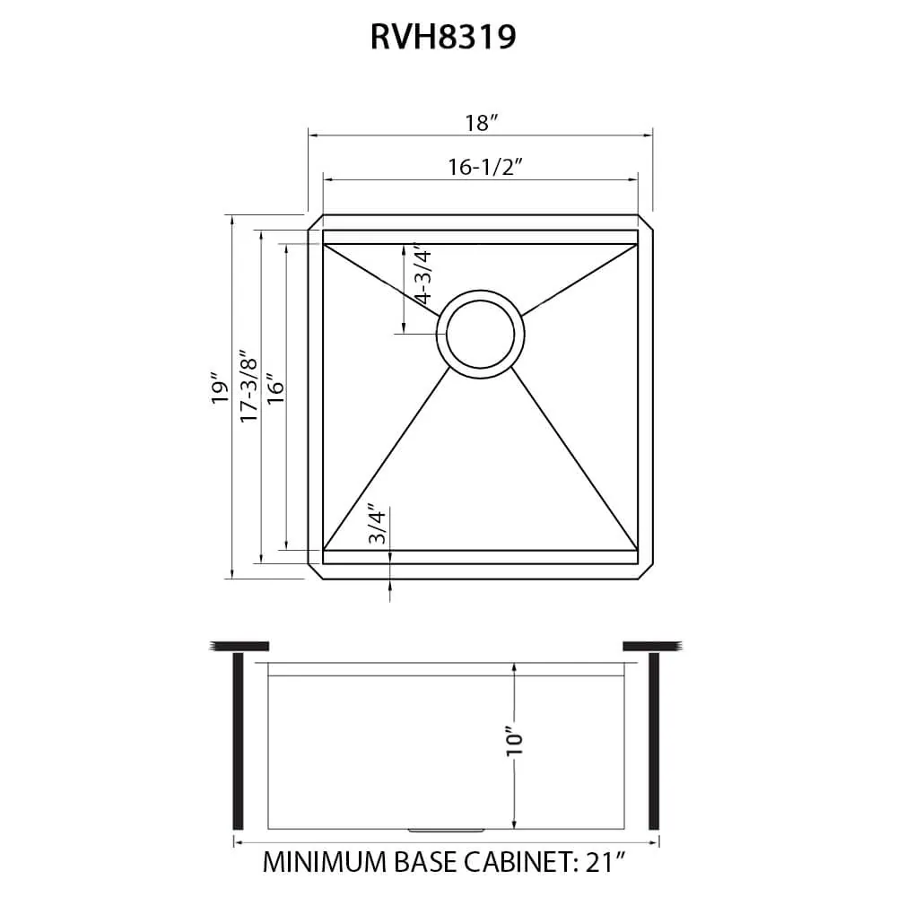 Dimension drawing for RVH8319
