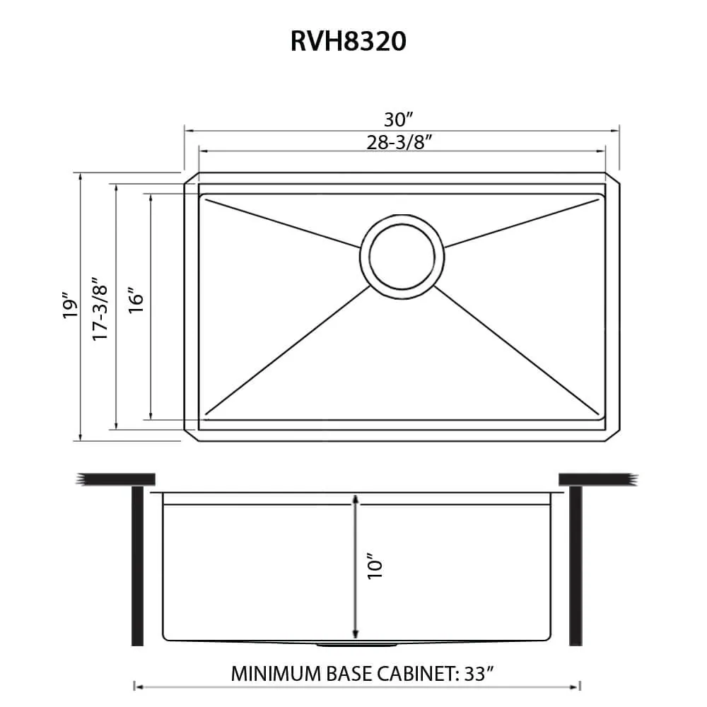 Dimension drawing for RVH8320