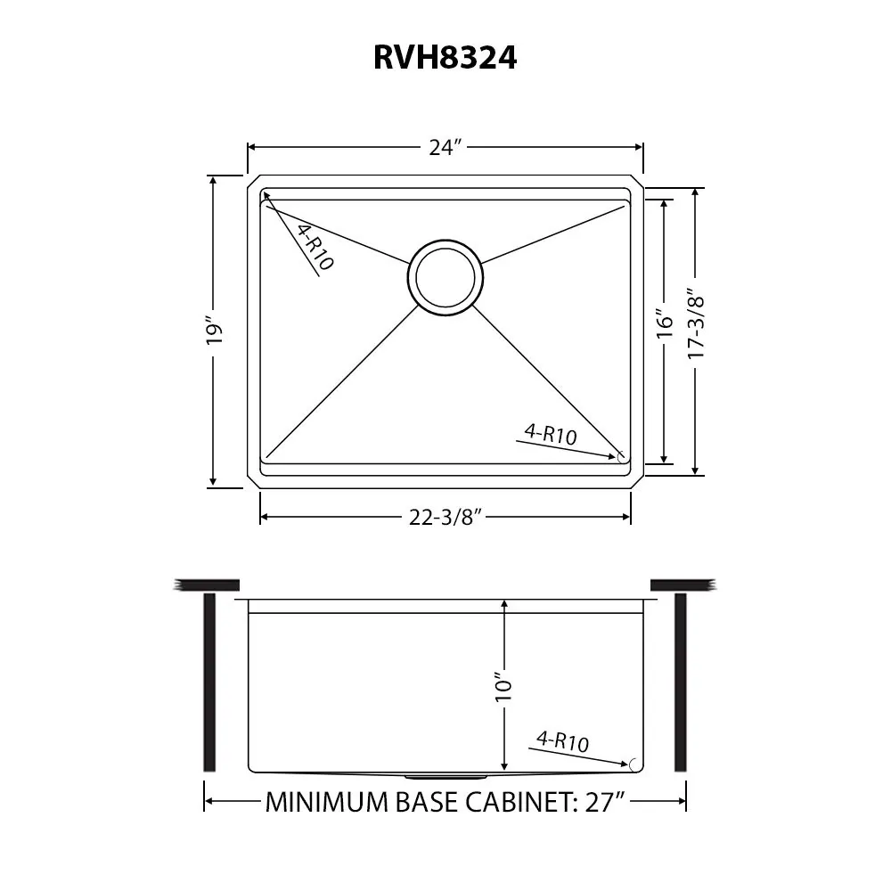 Dimension drawing for RVH8324
