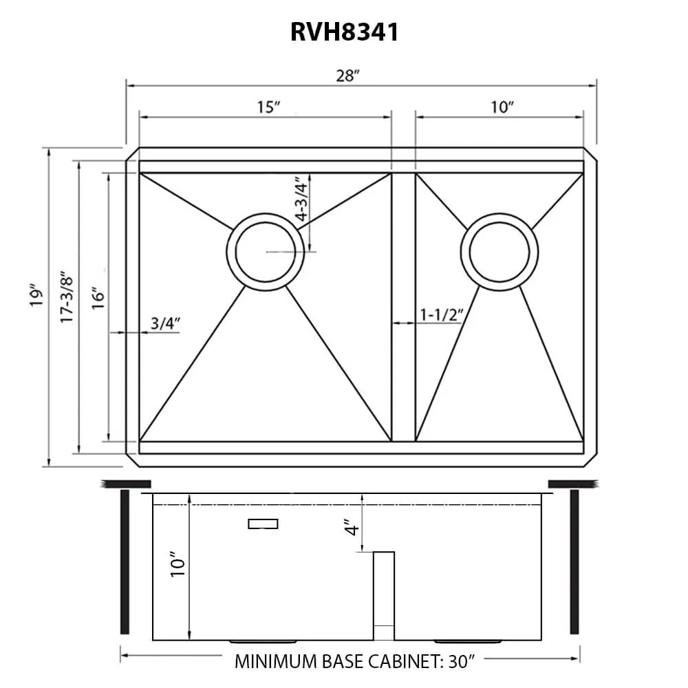 Dimension drawing for RVH8341