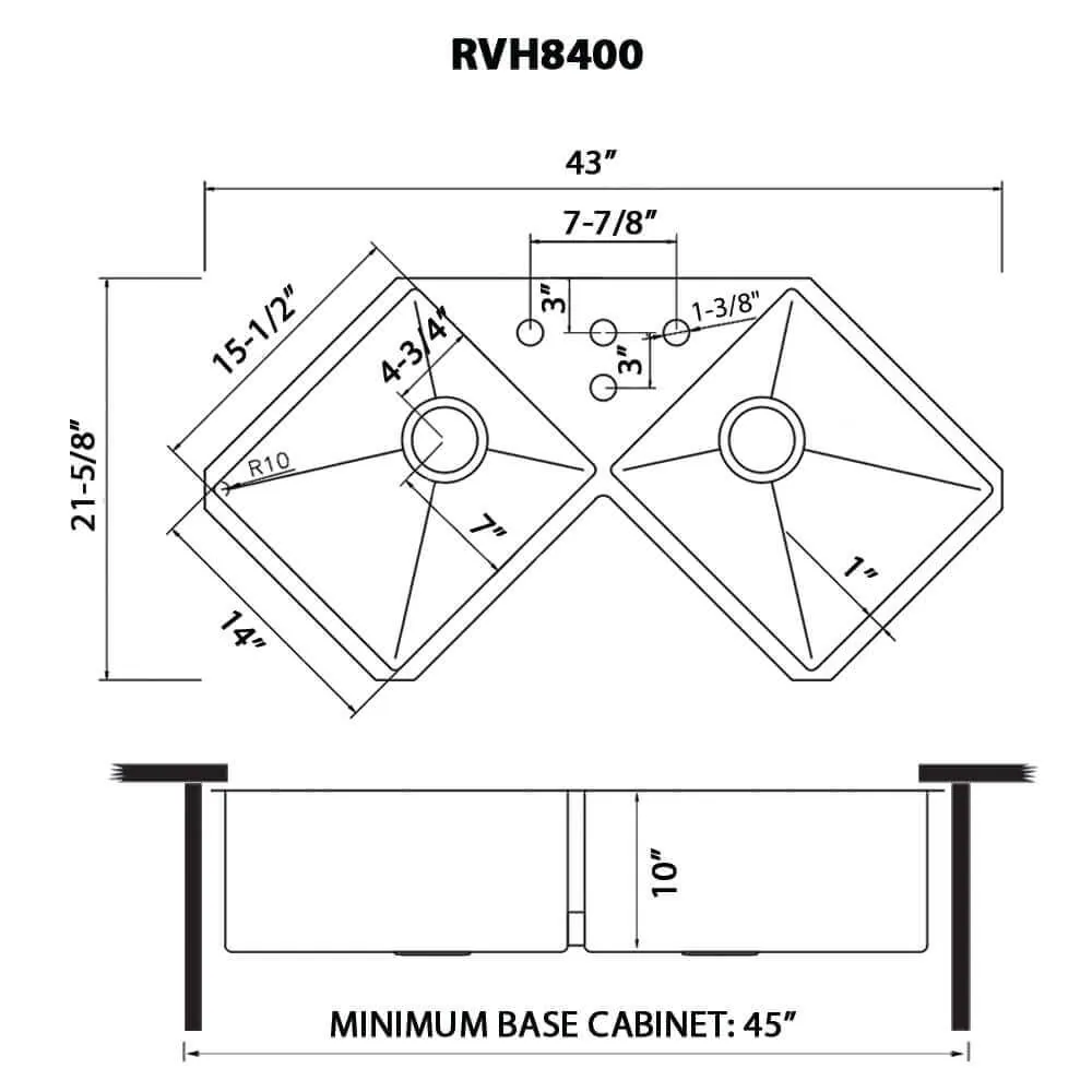 Dimension drawing for RVH8400