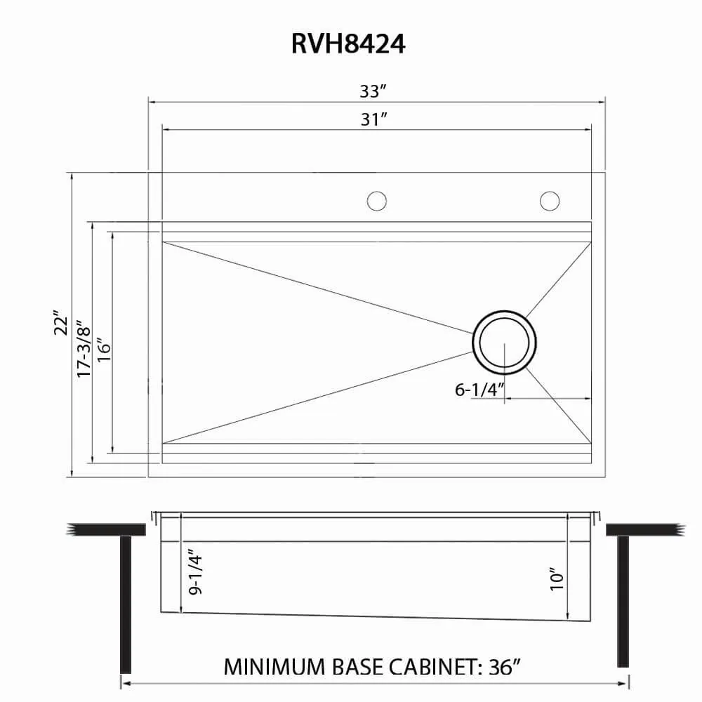 Dimension drawing for RVH8424