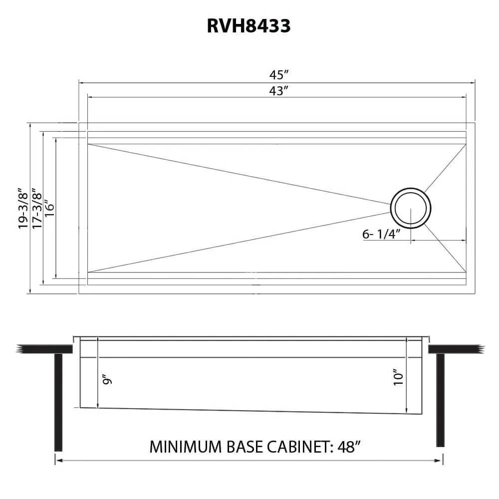 Dimension drawing for RVH8433