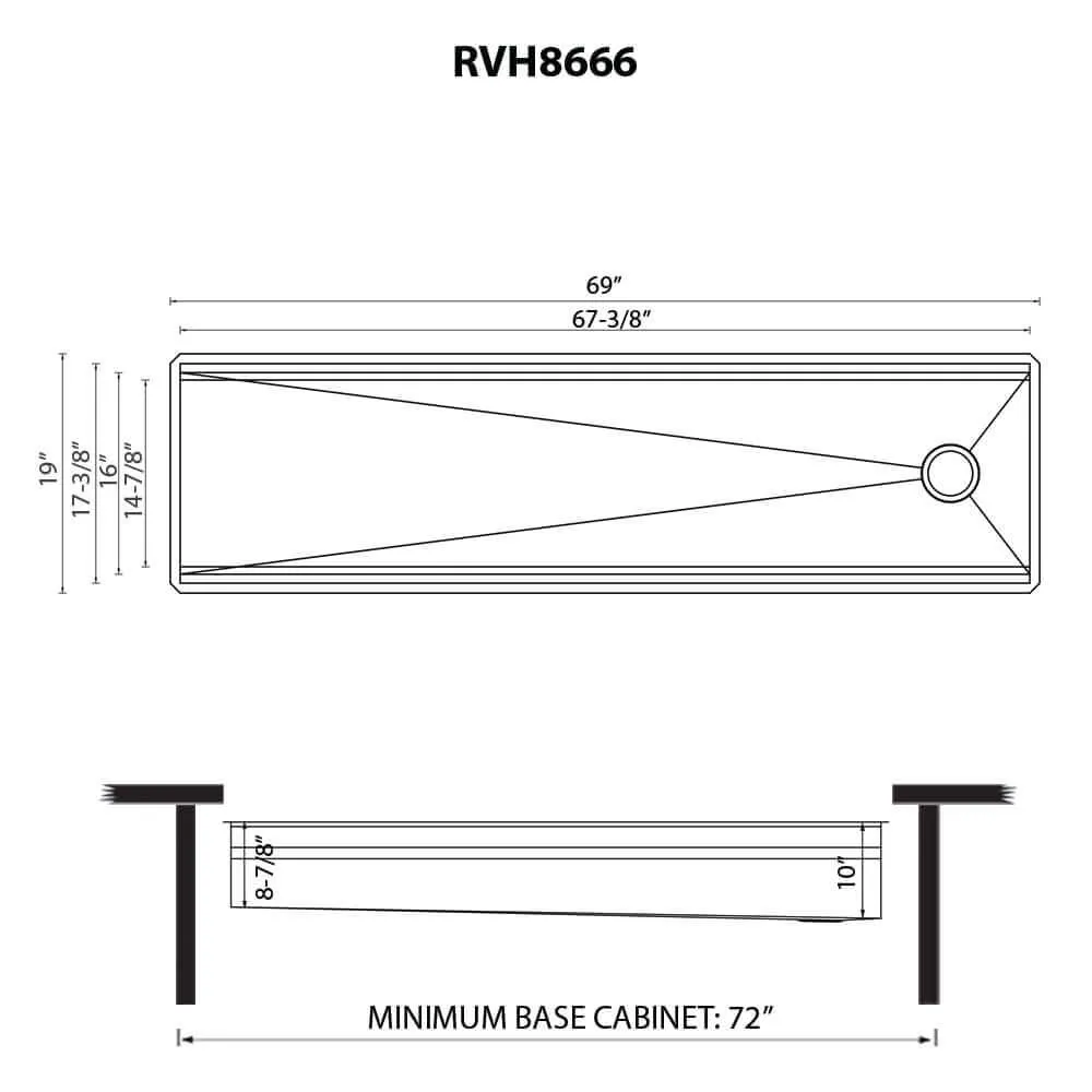 Dimension drawing for RVH8666