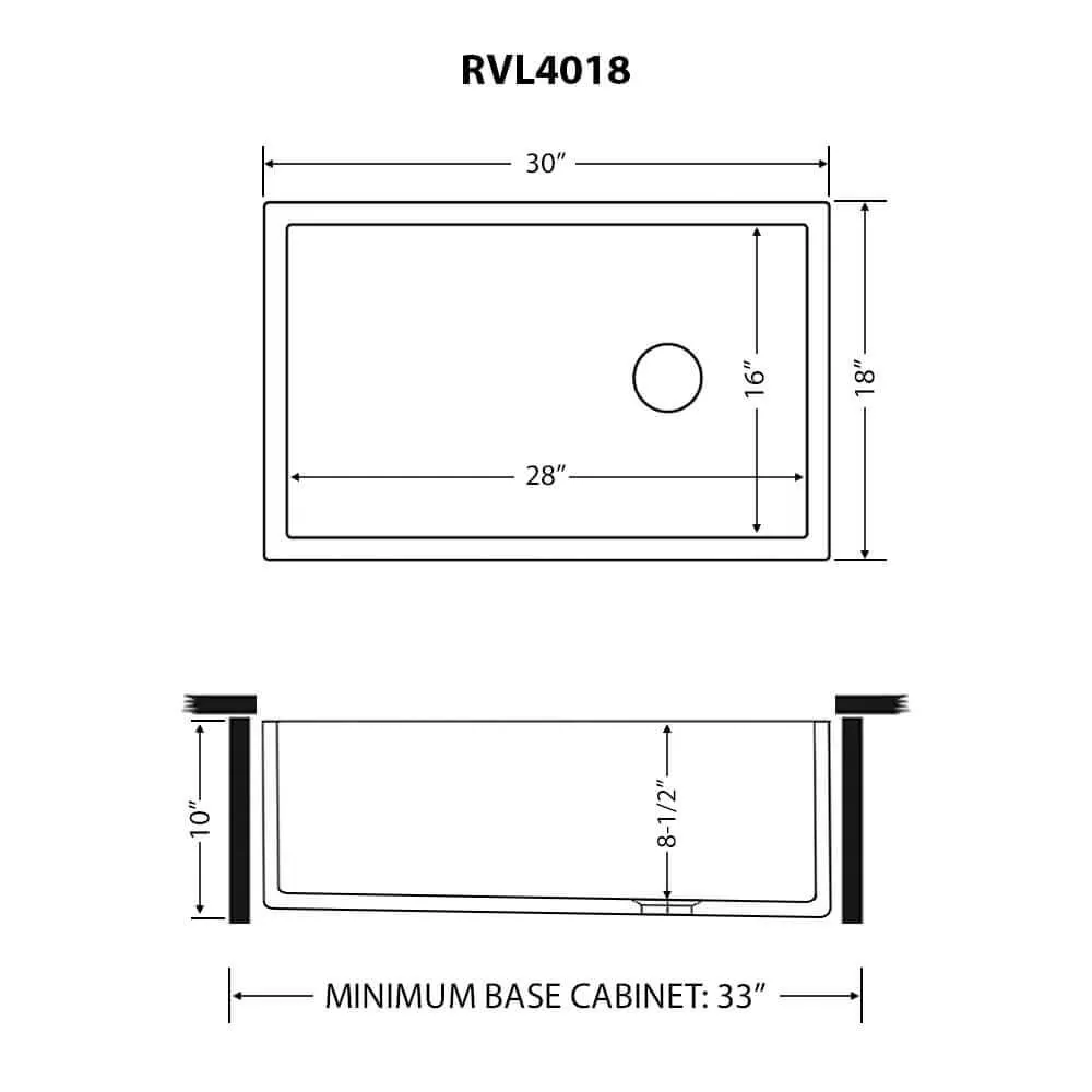Dimension drawing for RVL4018RBW