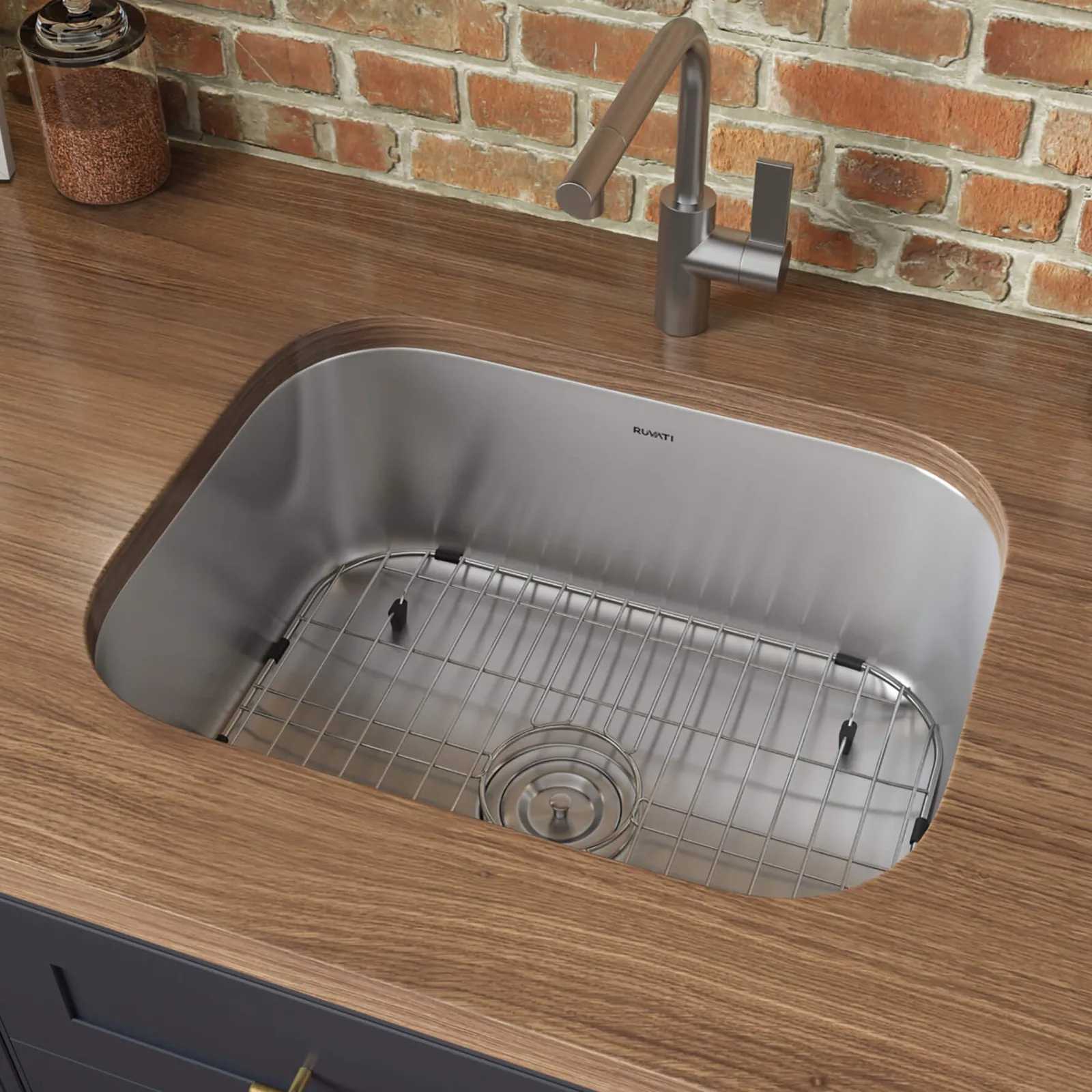 Ruvati 21-inch Undermount 16 Gauge Stainless Steel Bar Prep Kitchen Sink Single Bowl