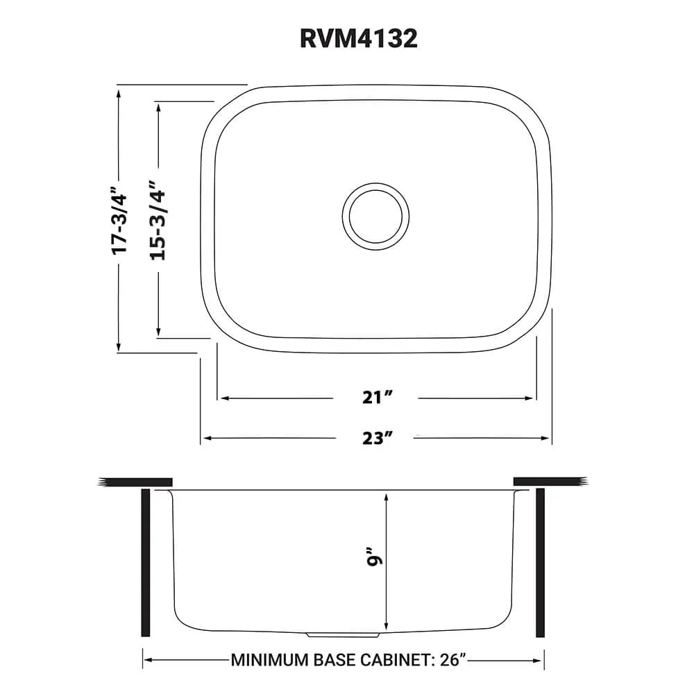 Dimension drawing for RVM4132