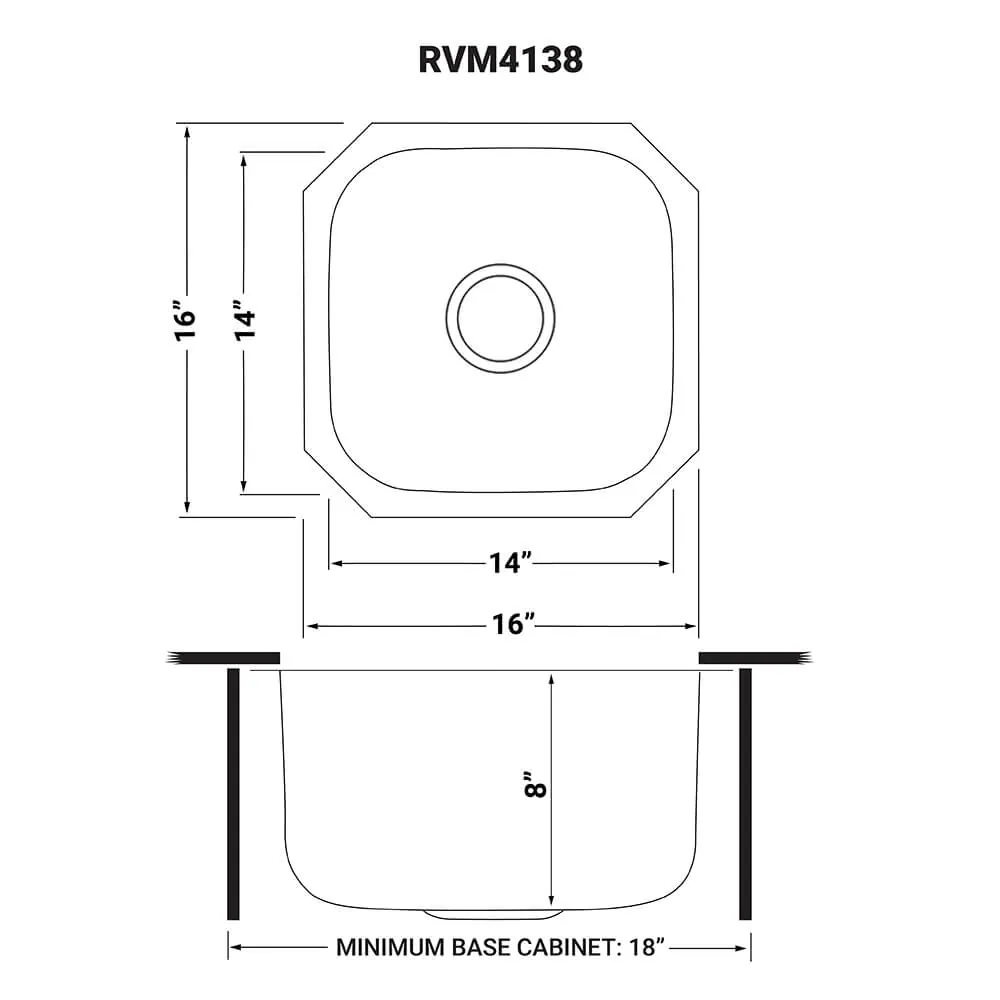 Dimension drawing for RVM4138