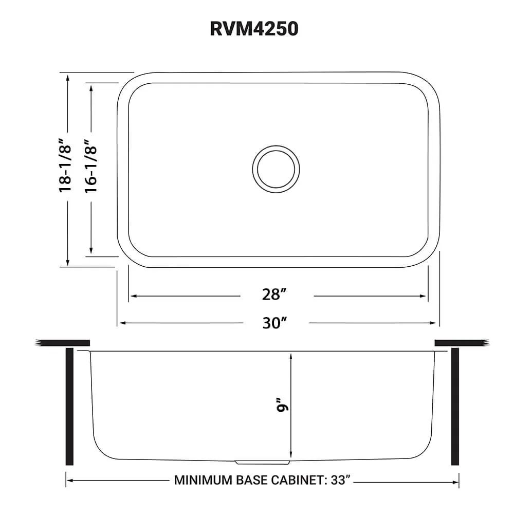 Dimension drawing for RVM4250