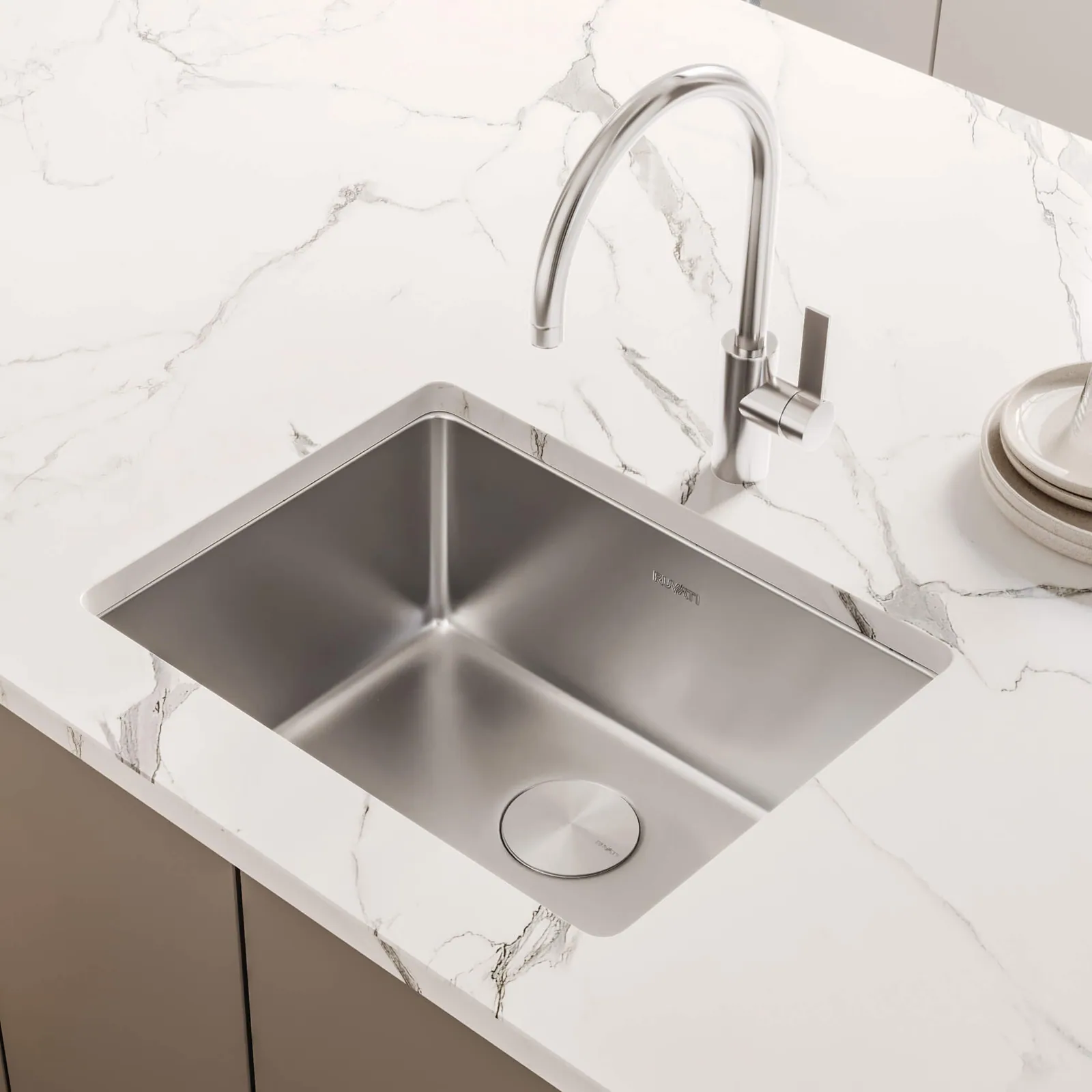 Ruvati 20-inch Undermount Bar Prep Kitchen Sink 16 Gauge Stainless Steel Single Bowl