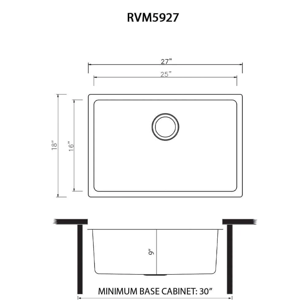 Dimension drawing for RVM5927
