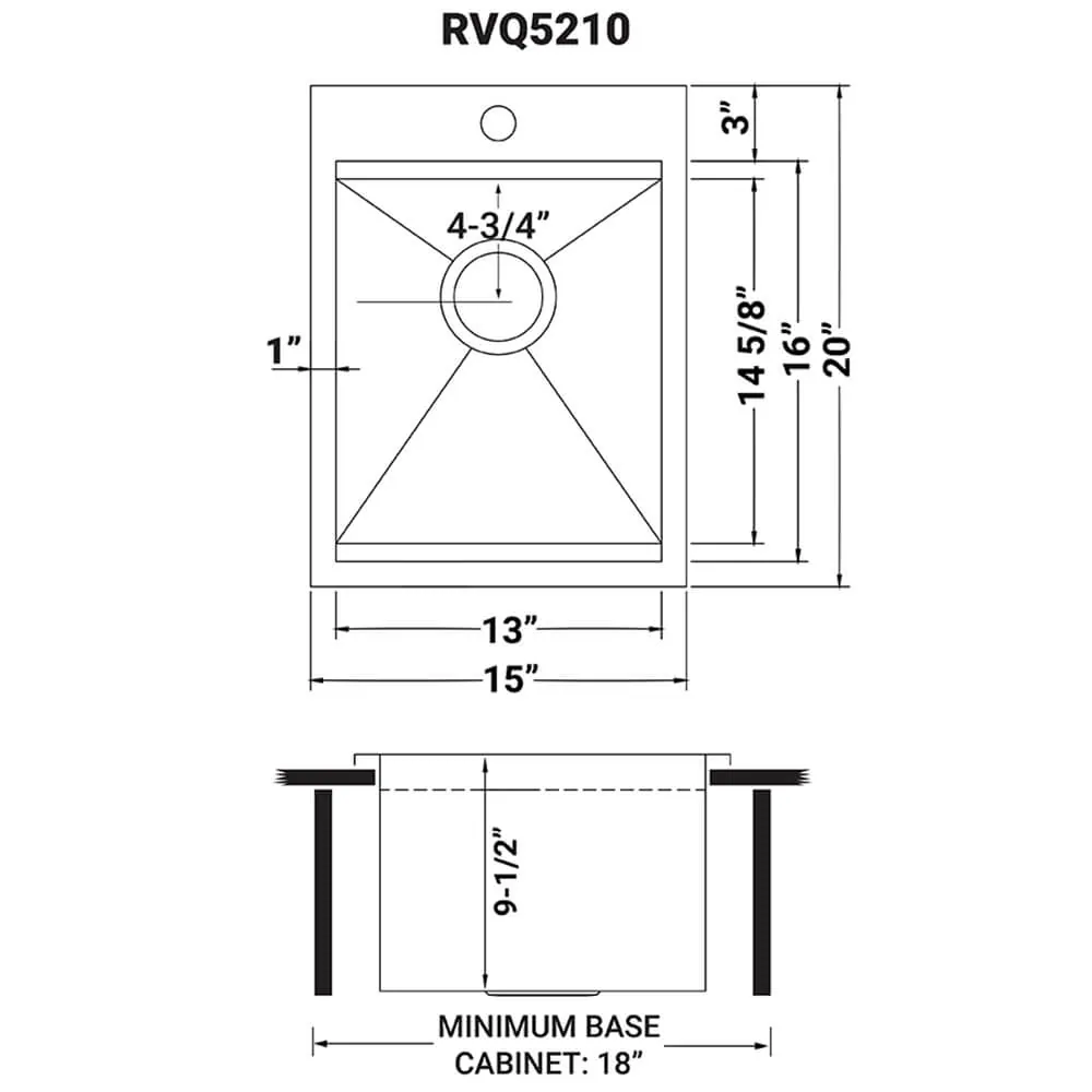 Dimension drawing for RVQ5210