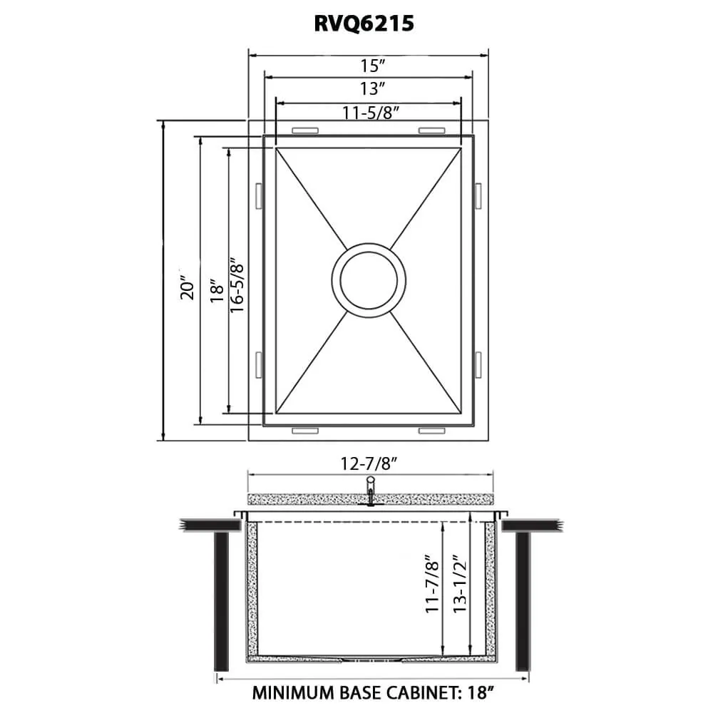 Dimension drawing for RVQ6215