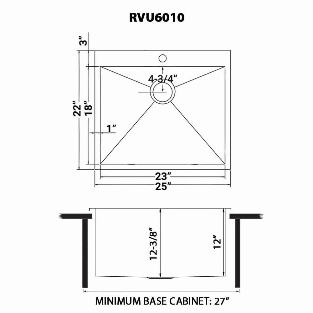 Dimension drawing for RVU6010