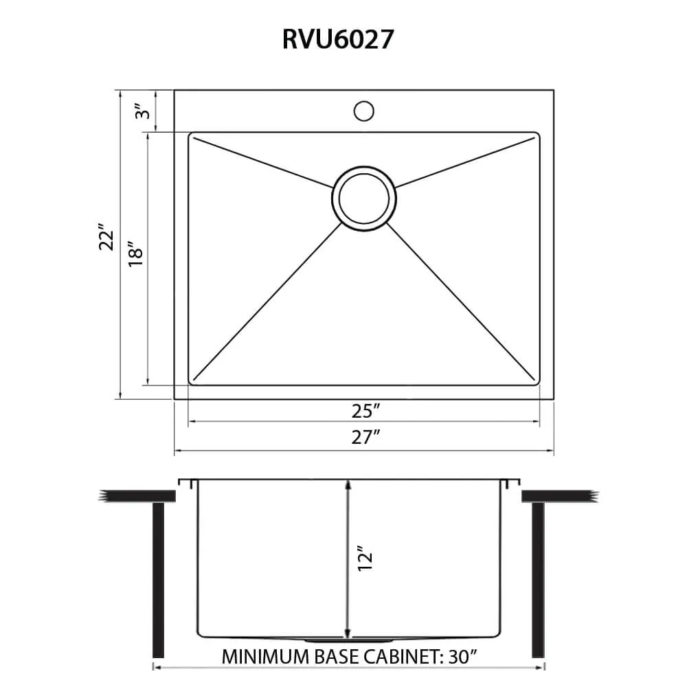 Dimension drawing for RVU6027