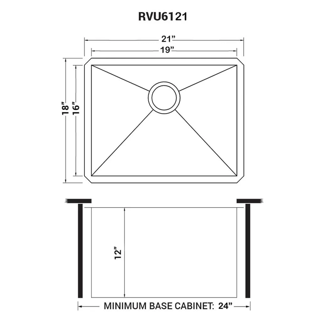 Dimension drawing for RVU6121