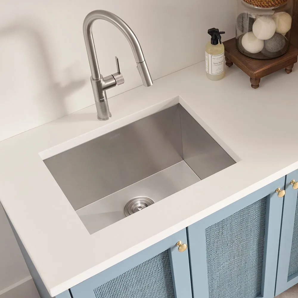Ruvati 24″ x 18″ x 13″ Deep Laundry Utility Sink Undermount 16 Gauge Stainless Steel
