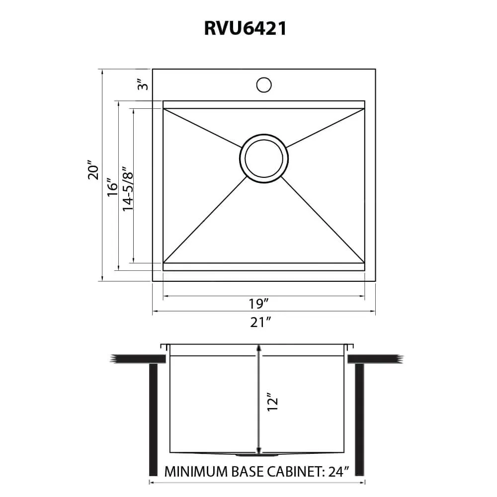 Dimension drawing for RVU6421