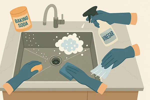 stainless-steel-cleaning-with-baking-soda-vinegar